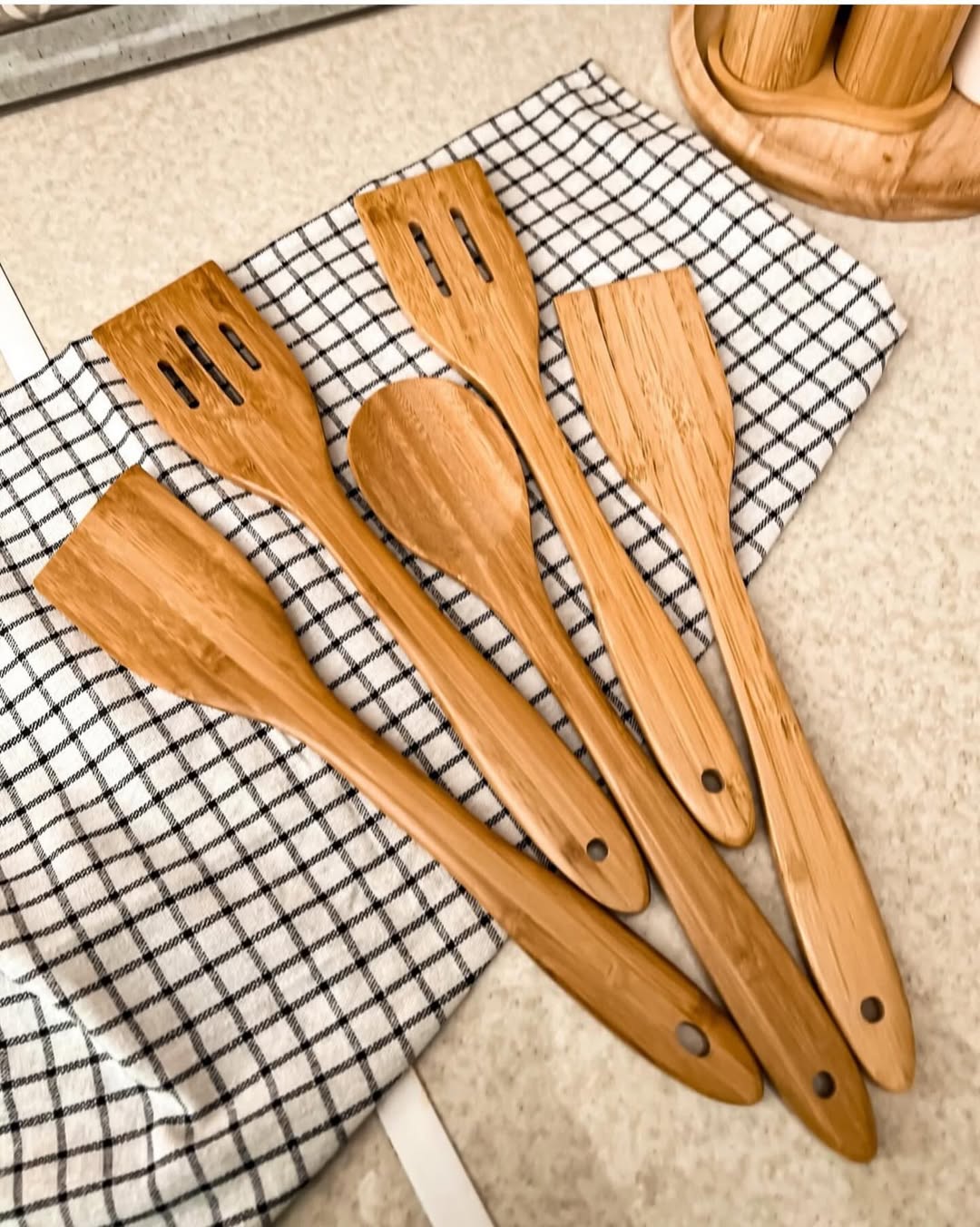 ابزار آشپزخانه چوبی بامبو