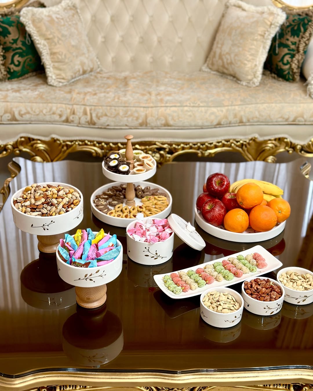 ست ظروف پذیرایی سرامیکی